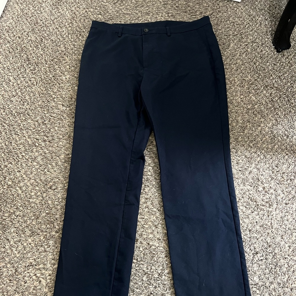 Men's Navy Suit Pants